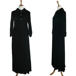 1950's Black Velvet Opera Coat Union Label‎